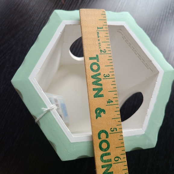 Decorative Hexagonal Jar Candle Holder with Dragonfly Design - Picture 7 of 12